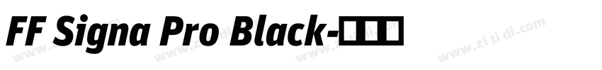 FF Signa Pro Black字体转换